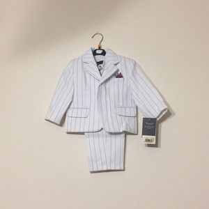 White Stripped New Kids’ Suit